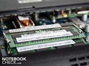 Der DDR3-Arbeitsspeicher im Slot.