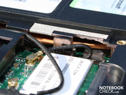 Hier ist die Heatpipe des Kühlsystems zu erkennen.