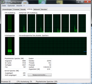 Typisch für eine Quadcore: 4 Cores 8 Threads