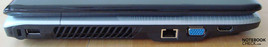 Kensington Lock, USB, Lüftung, LAN, VGA out, HDMI