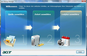 und schließlich für den Acer Backup Manager, welcher eine komfortable Sicherung des Systems ermöglicht.