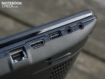 LAN, HDMI, USB 2.0, analog Audio