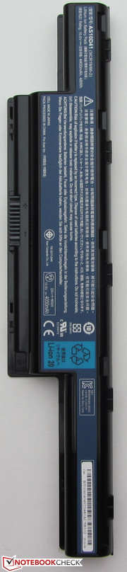 Der Akku wiegt 315,6 Gramm...