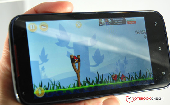 Angry Birds läuft.