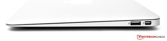 Rechte Seite: USB 3.0, Thunderbolt