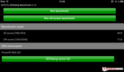 Ein frischer Benchmark in unserer Datenbank - AnTuTu 3D für iOS.
