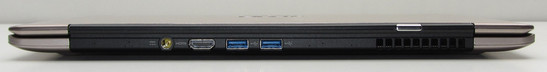 Viele Anschlüsse gibt es nicht: 2x USB 3.0, HDMI.