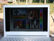Aspire S7: Ansicht frontal, Sonne