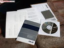 Treiber-DVD, Poliertuch, Garantieinformationen