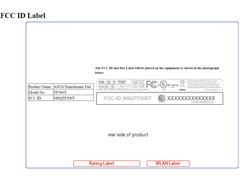 Asus: Transformer Pad TF500T bei FCC