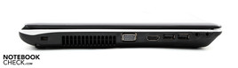 Linke Seite: Kensington, VGA, HDMI, 2xUSB, Mic, Kopfhörer