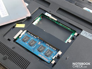 Nur der Arbeitsspeicher (ein Riegel mit 2 GB) kann leicht aufgerüstet werden.
