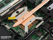 Der Pentium-Prozessor ist über diese Heatpipe mit dem Lüfter verbunden.