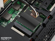 Hier sehen wir das WLAN-Modul (Mini PCI Express).