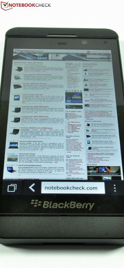 Das Display ist sehr hell und hat einen tollen Kontrast.