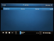 Tablet OS braucht keinen Home-, Zurück- oder Menü-Button. Diese Aktionen führt der Nutzer über die sensiblen Seitenbereiche der Anzeige aus (schwarze TFT-Umgebung).