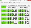 Crystal Disk Mark 242 MB/s SSD