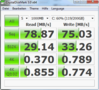 Crystal Disk Mark 3.0: 79MB/s Lesen
