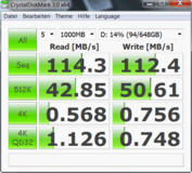 CDM Lesen 114 MB/s Seagate