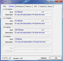 Systeminfo CPUZ Cache