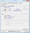CPU-Z-Informationen über das FSC Esprimo M9400