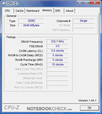 CPU-Z-Informationen über das Acer TravelMate 6592G