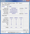 CPU-Z-Informationen über das Acer TravelMate 6592G