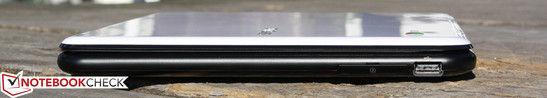 Rechte Seite: Reset-Switch, SimCard-Slot (unter Klappe), USB 2.0
