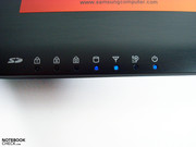7 Status-LEDs mit dezent unaufdringlicher Leuchtkraft