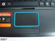 Touchpad mit leuchtintensiver Einrahmung