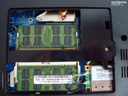 ...und Arbeitsspeicher. Hier ist die Maximalbestückung von 4GB bereits vorhanden.