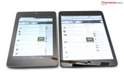 Aufrecht kann das Nexus 7 mit HD-Display mehr Content darstellen.