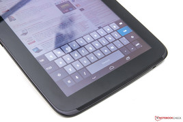 Im Hochformat ist das Keyboard kompakter.