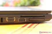 Bei den Anschlüssen lässt sich Acer nicht lumpen, und verbaut viele Standards, auch 2 Expresscard-Slots.
