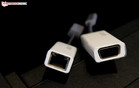 ... die Connectoren für VGA und LAN ...