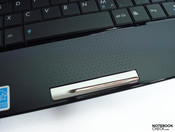 Touchpad mit Multitouch, grenzt sich durch Noppen ab