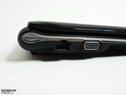Der analoge VGA-Ausgang bietet eine kaum brauchbare Bildqualität an externen Bildschirmen