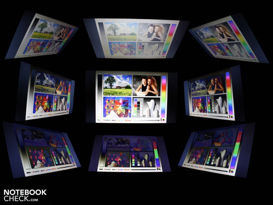 Blickwinkel Dell Studio 1749 Standard HD+ Display