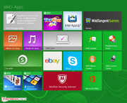 Sony liefert viele vorinstallierte Apps mit.