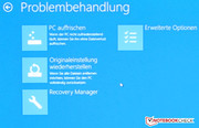 Das Recovery System bietet mehr Funktionen als das reine Wiederherstellen des Systems.