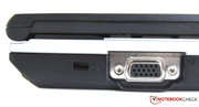 VGA-Ausgang und die Vorrichtung für ein Sicherheitsschloss (Kensington Lock)