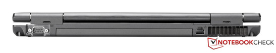 Rückseite: RS232 (Seriell), RJ45 (Gigabit-LAN)