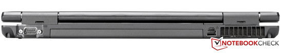 Rückseite: RS232 (Seriell), RJ45 (Gigabit-LAN)
