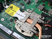 Zu sehen, die Heatpipe des Core i3-350M.