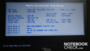 Intel Core 2 Duo T9400 CPU, 2 Gigabyte DDR3 RAM und Intel GMA 4500 MHD Chipsatzgrafik sorgen für gute Office-Leistung.