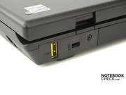 Powered USB-Port und Kensington an der Rückseite