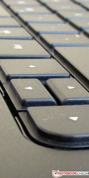 Die Cursor-Tasten fallen sehr klein aus