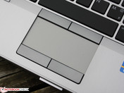 Touchpad mit leichtgängigen Tasten