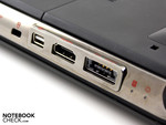 Mini DisplayPort, HDMI, eSATA