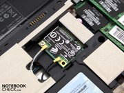 Das WLAN-Modul im Mini PCI-Express Slot.